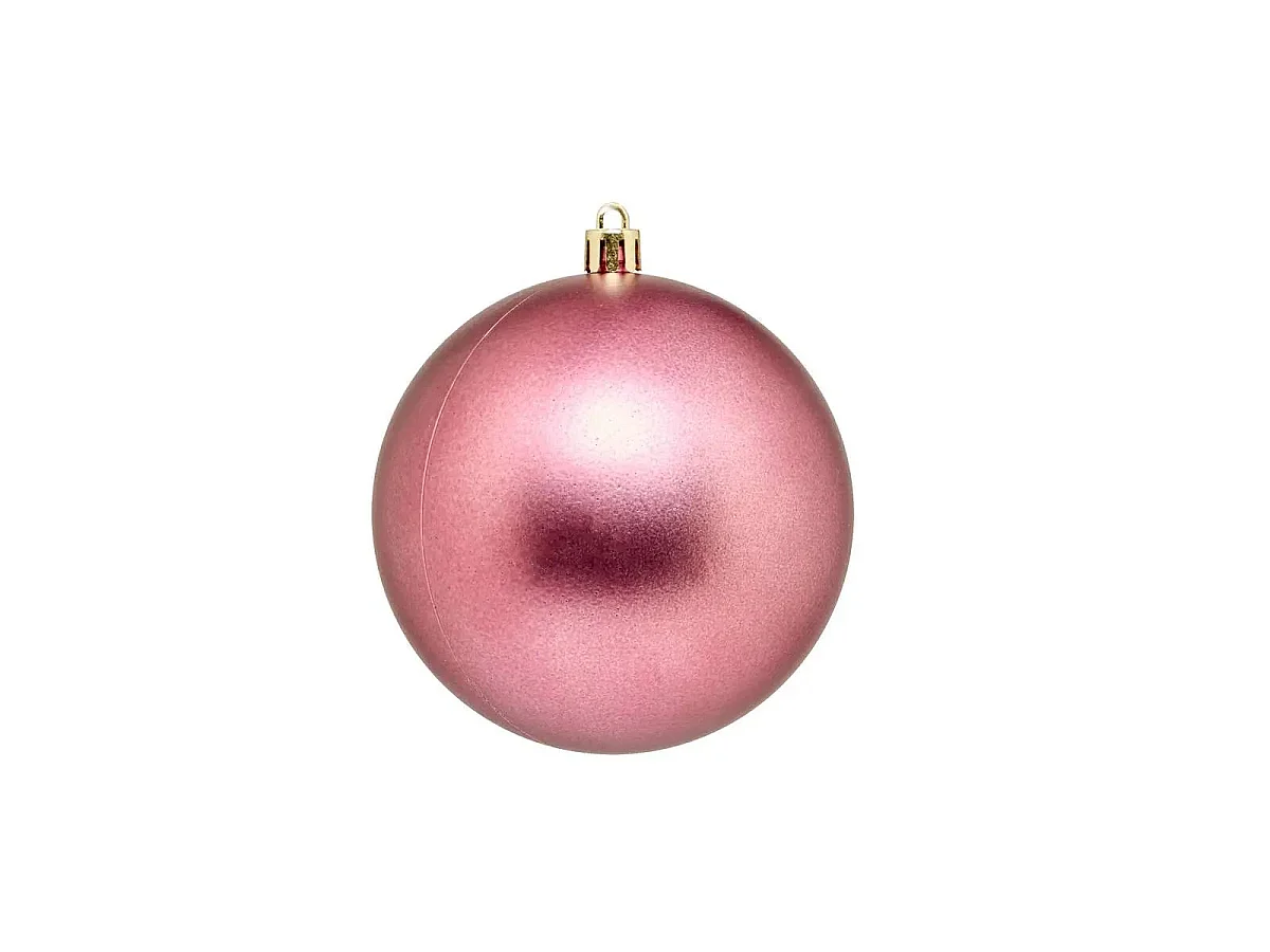 Lot de 4 Boules de Noël "Jokli" 10cm Rose