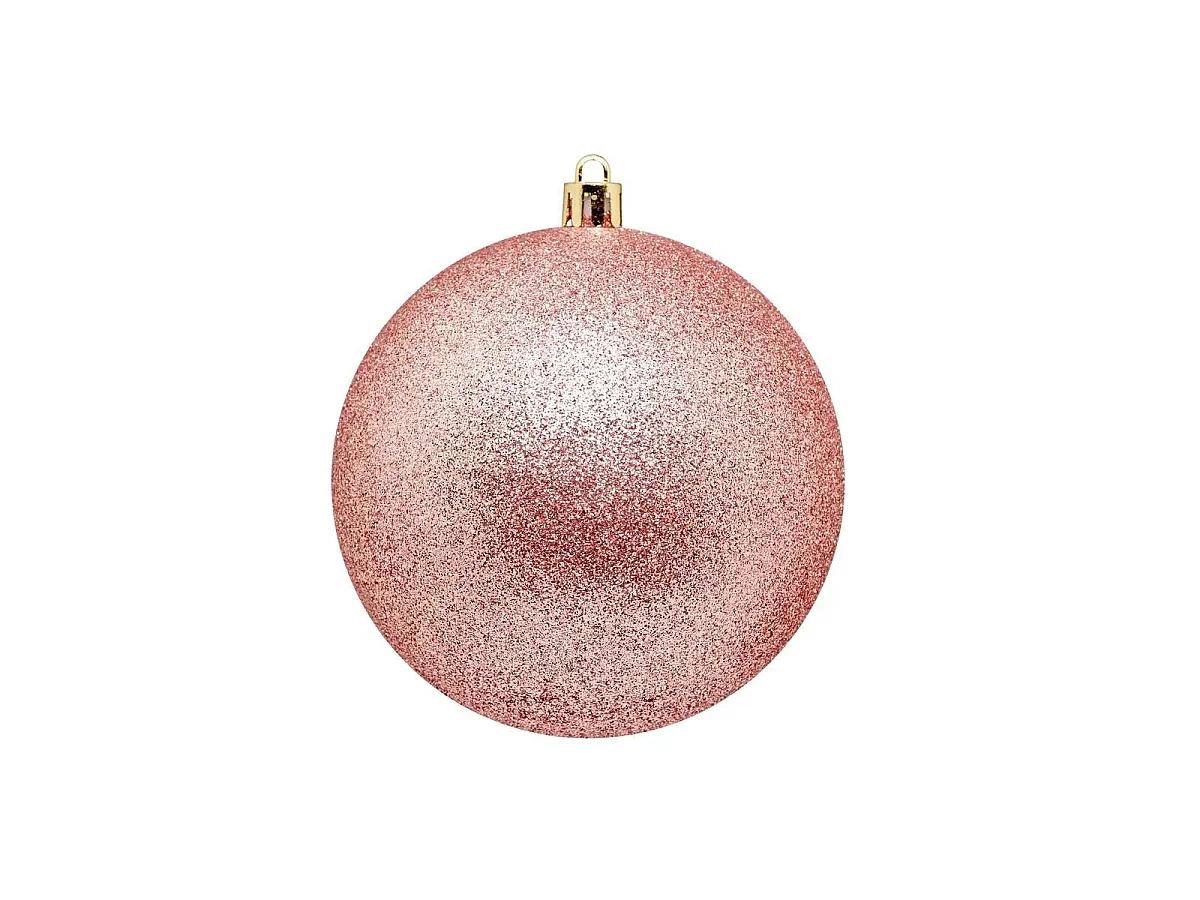 Lot de 4 Boules de Noël "Jokli" 10cm Rose