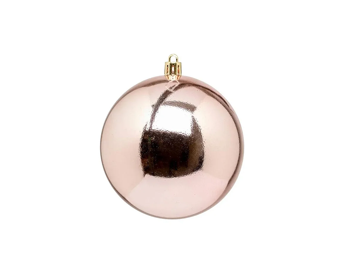 Lot de 4 Boules de Noël "Jokli" 10cm Rose