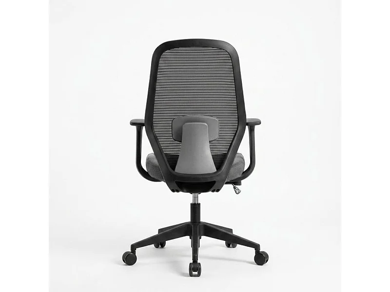 Fauteuil de bureau tissu mesh noir assise réglable – MADDIE