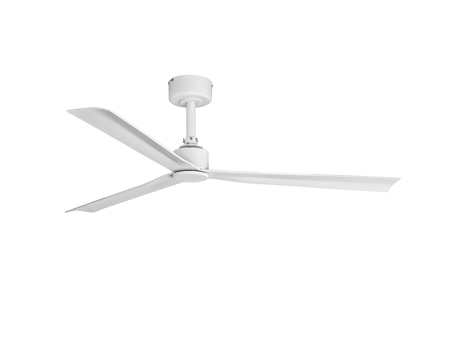 Parrot Uncle Ventilateur de plafond 127 cm en blanc mat, ventilateur de plafond à moteur à courant continu, 6 vitesses, 3 ailes ABS