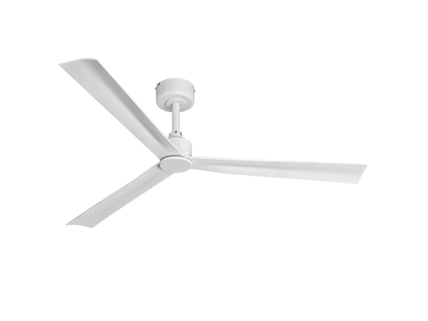 Parrot Uncle Ventilateur de plafond 127 cm en blanc mat, ventilateur de plafond à moteur à courant continu, 6 vitesses, 3 ailes ABS