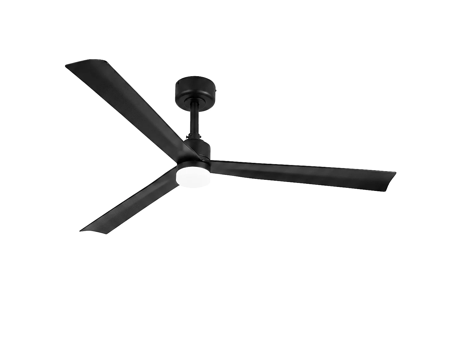 Parrot Uncle Deckenventilator, 127 cm, mit LED-Beleuchtung, schwarzer Deckenventilator mit Gleichstrommotor, 6 Geschwindigkeitsstufen, Zeitschaltuhr