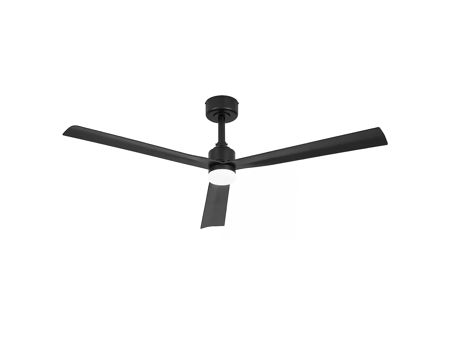 Parrot Uncle Deckenventilator, 127 cm, mit LED-Beleuchtung, schwarzer Deckenventilator mit Gleichstrommotor, 6 Geschwindigkeitsstufen, Zeitschaltuhr