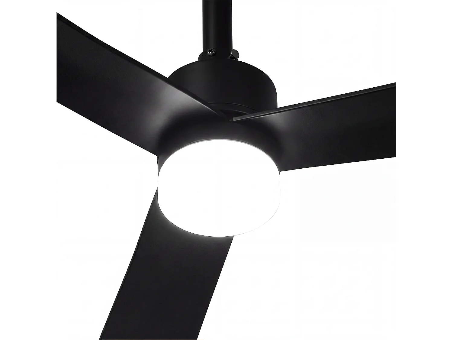 Parrot Uncle Deckenventilator, 127 cm, mit LED-Beleuchtung, schwarzer Deckenventilator mit Gleichstrommotor, 6 Geschwindigkeitsstufen, Zeitschaltuhr