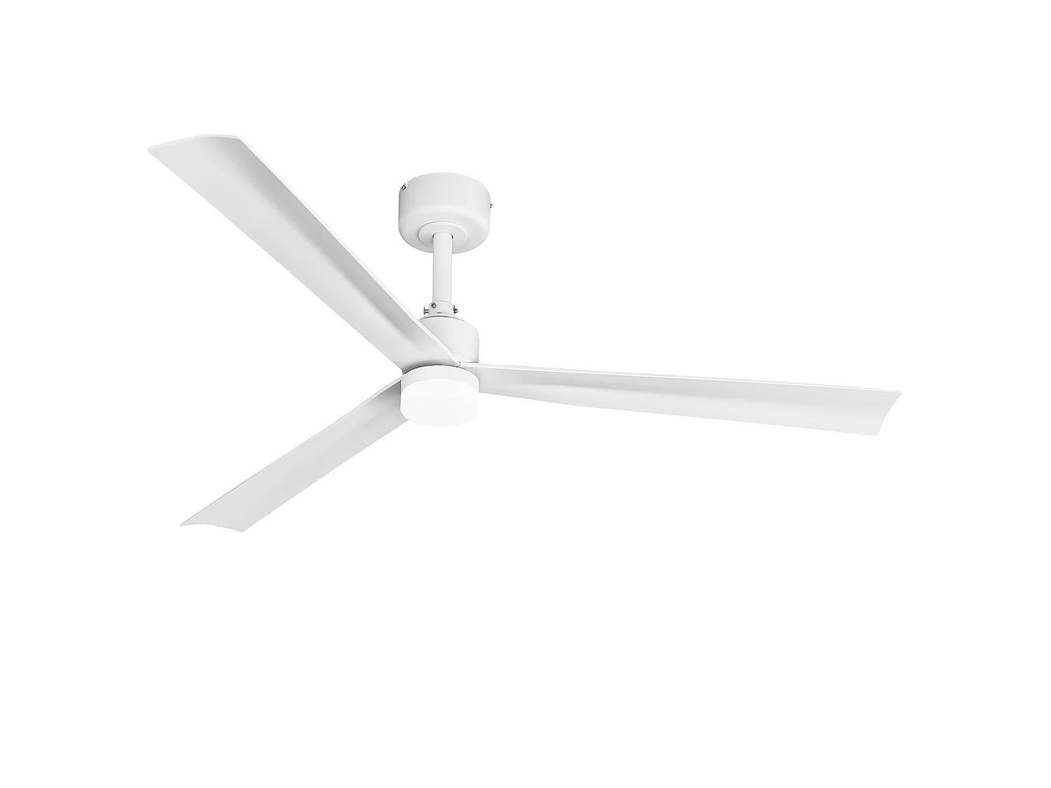 Parrot Uncle Deckenventilator, 127 cm, mit LED-Beleuchtung, mattweißer Deckenventilator mit Dauerlaufmotor, 6 Geschwindigkeitsstufen, Zeitschaltuhr