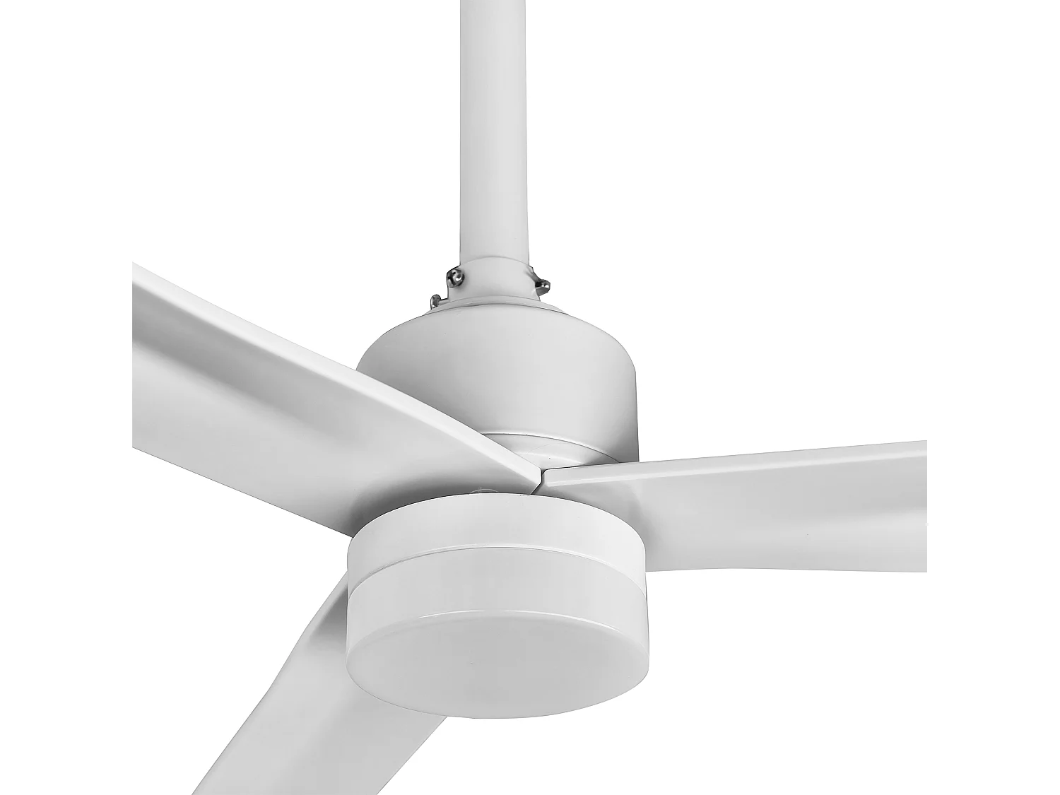 Parrot Uncle Deckenventilator, 127 cm, mit LED-Beleuchtung, mattweißer Deckenventilator mit Dauerlaufmotor, 6 Geschwindigkeitsstufen, Zeitschaltuhr