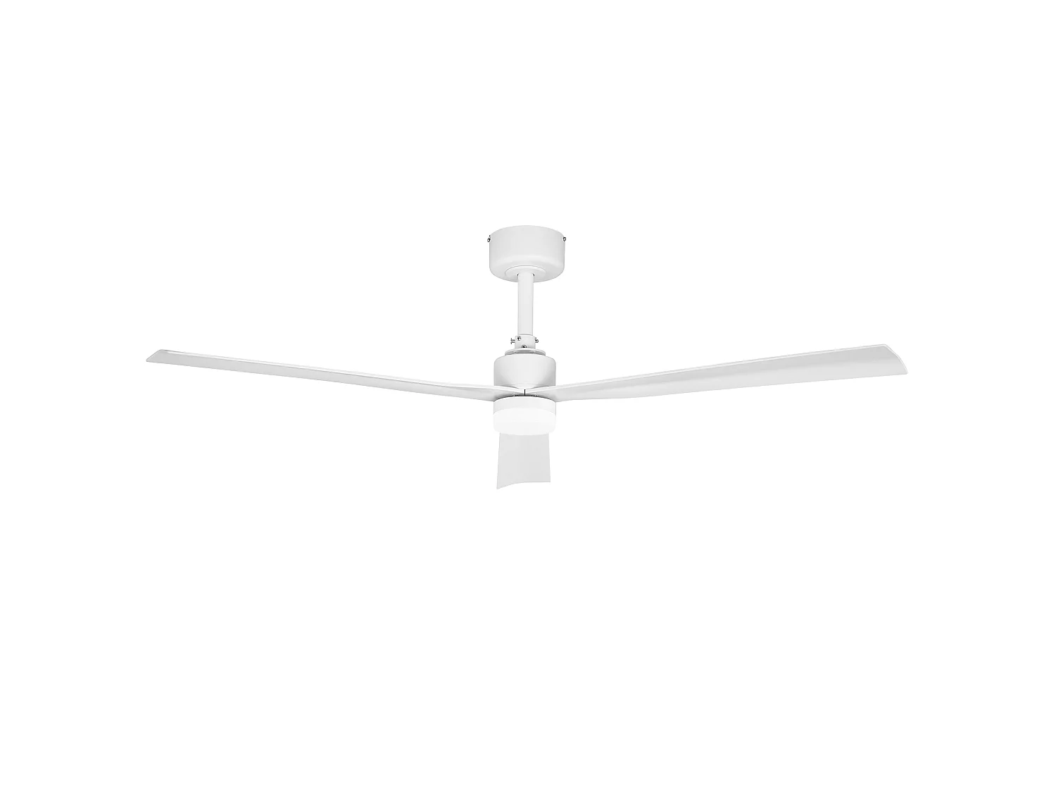 Parrot Uncle Deckenventilator, 127 cm, mit LED-Beleuchtung, mattweißer Deckenventilator mit Dauerlaufmotor, 6 Geschwindigkeitsstufen, Zeitschaltuhr
