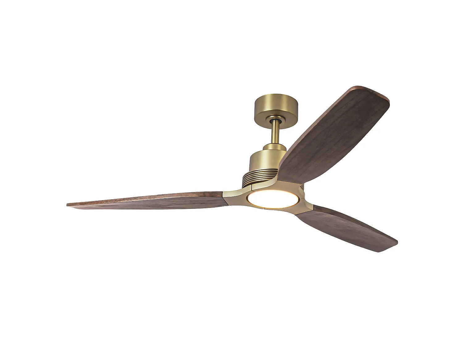 Parrot Uncle  Hochwertiger Deckenventilator mit Beleuchtung, ausgestattet mit 122 cm langen, dunkelbraunen Flügeln
