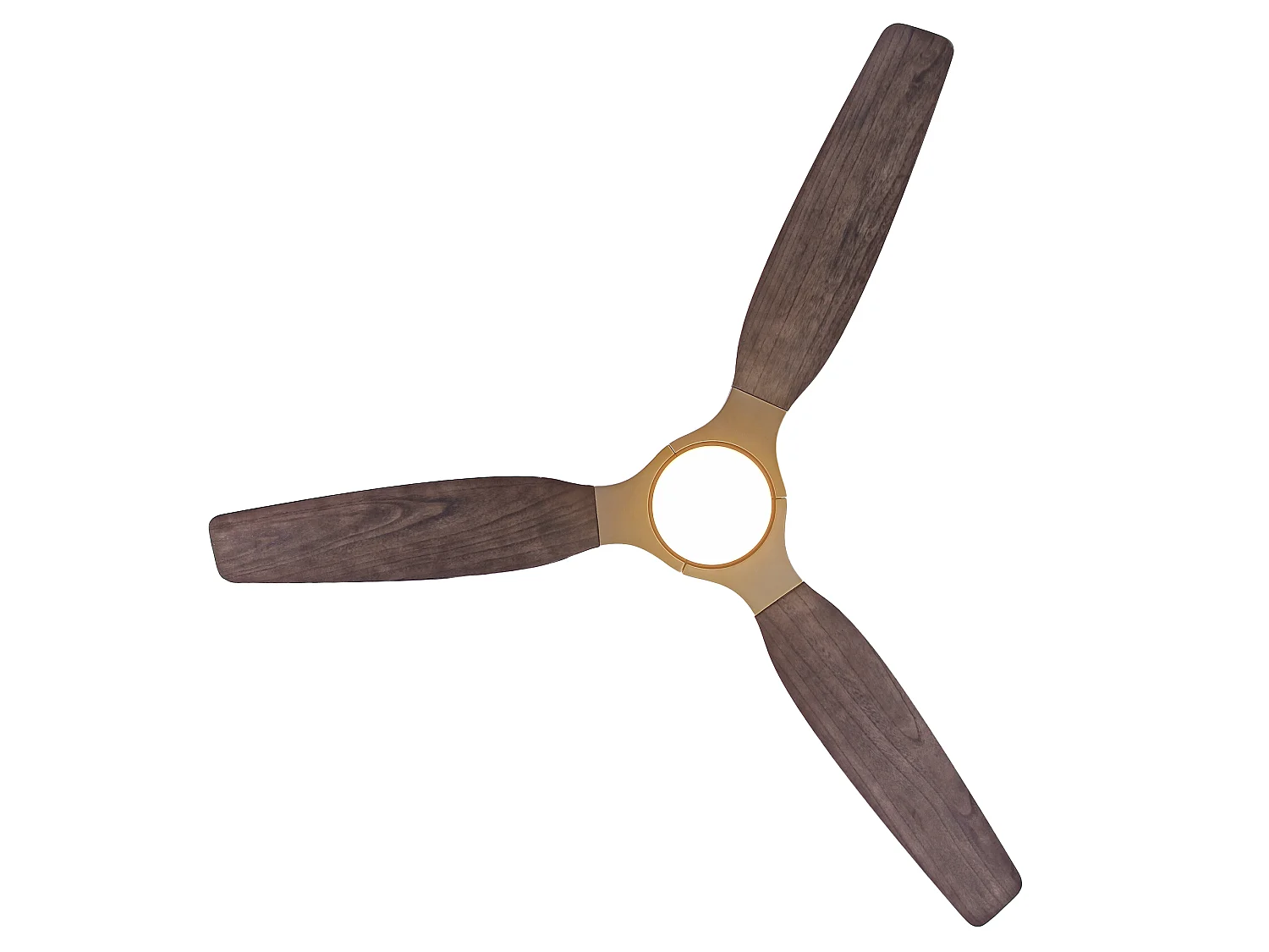 Parrot Uncle  Hochwertiger Deckenventilator mit Beleuchtung, ausgestattet mit 122 cm langen, dunkelbraunen Flügeln