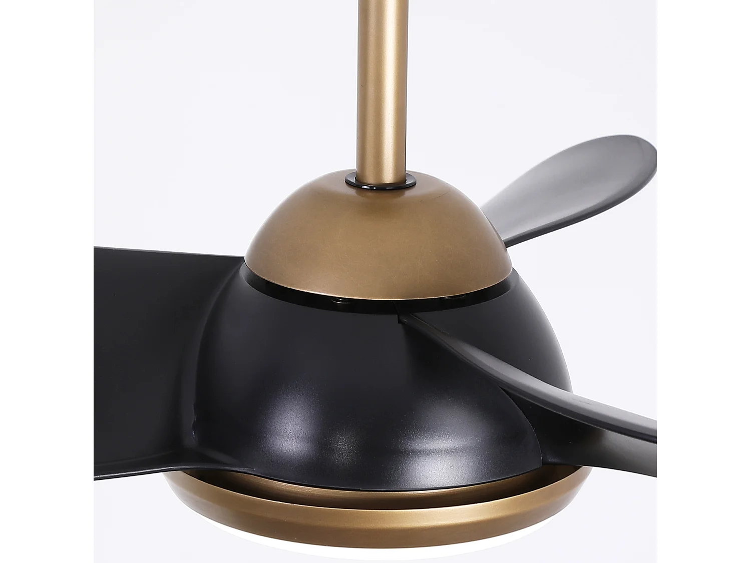 Parrot Uncle LED-Deckenventilator mit Flügeln in brauner Holzoptik, moderner und leiser Deckenventilator mit 76 cm Durchmesser