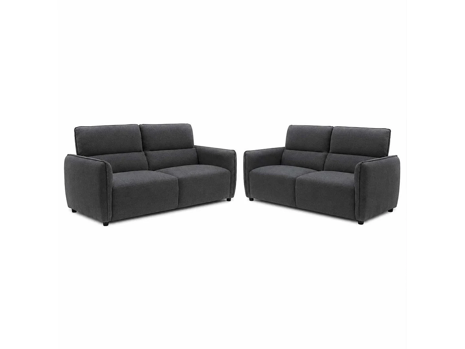 Ashcroft 3 + 2 Seater Sofa Suite, Charcoal Chenille Fabric