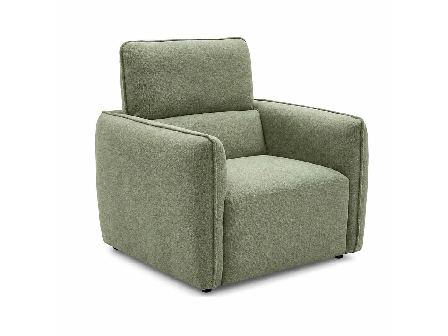 Ashcroft Armchair, Green Chenille Fabric, High Back