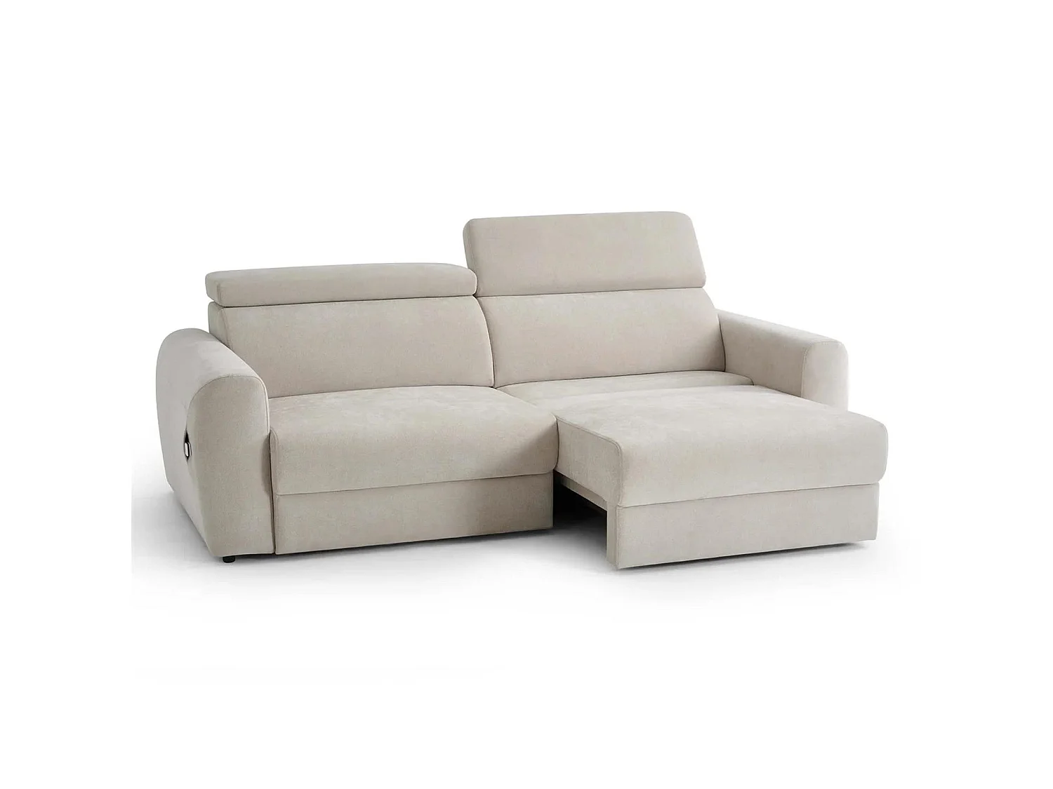 Dawson Beige 3 Seater Electric Sofa Bed with Power Sliding Seats