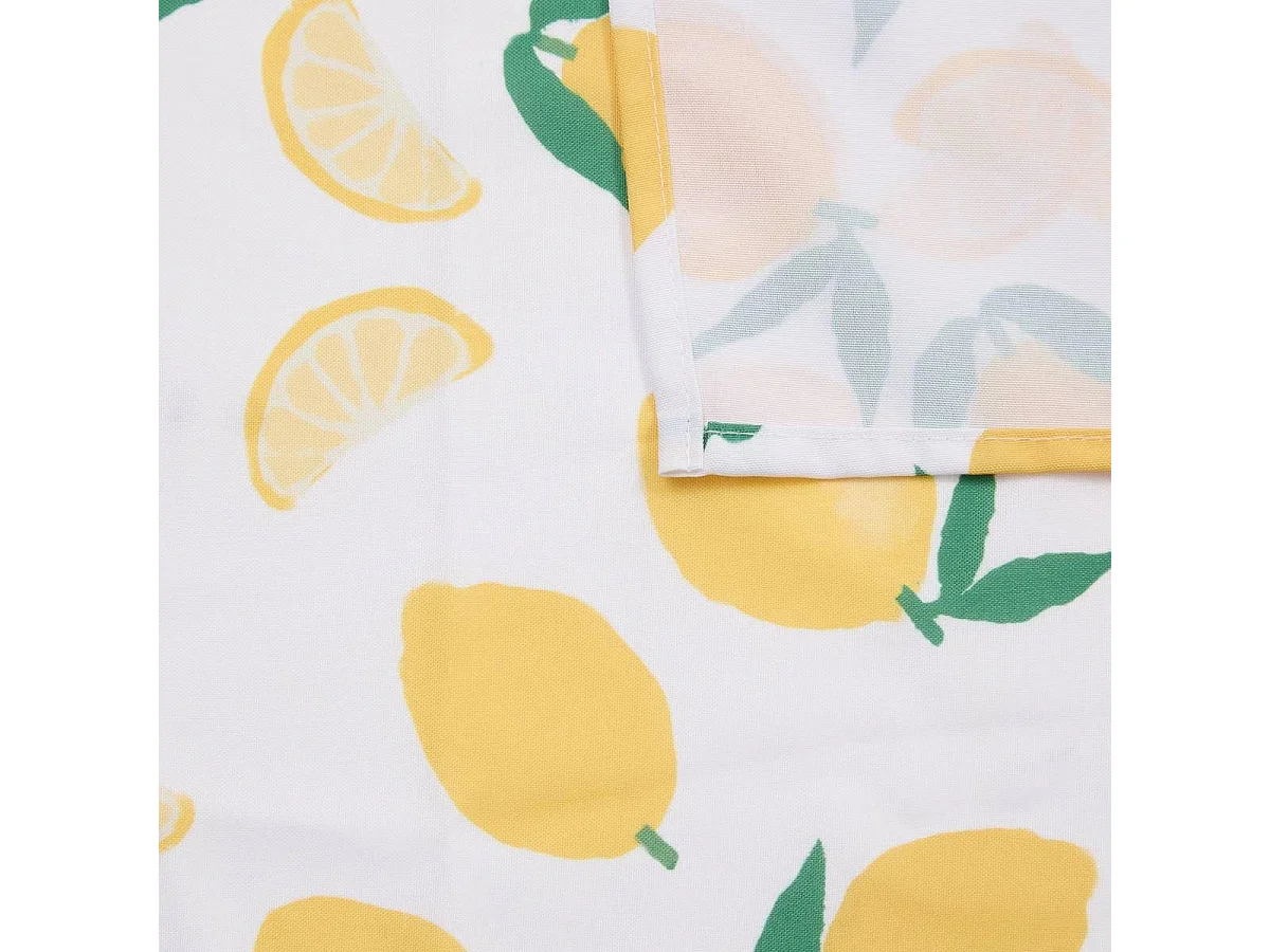 Nappe Antitache Imprimé "Fruity" 140x240cm Jaune