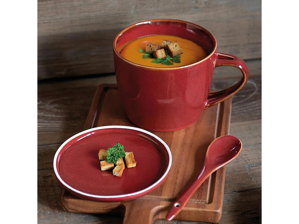 Bol à soupe Elyas rouge 75 cl