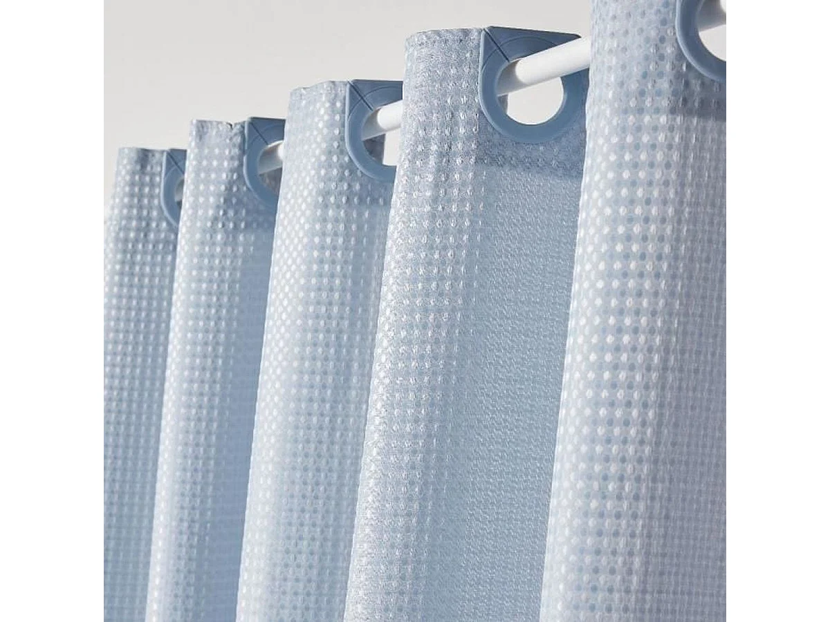 TODAY Utility Wafel Polyester Douchegordijn 180 x 200 cm - Blauw