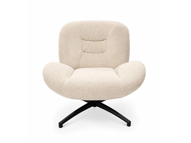 Fauteuil bas pivotant Ethan beige Takasit
