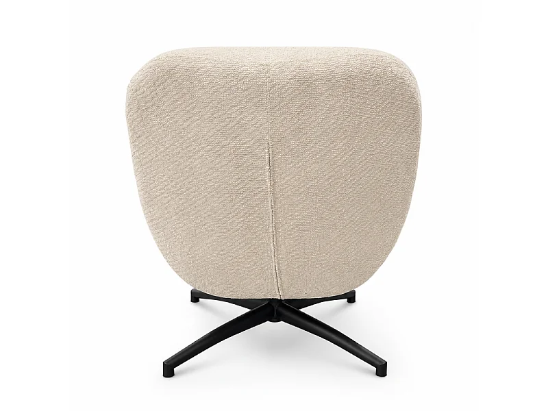Fauteuil bas pivotant Ethan beige Takasit
