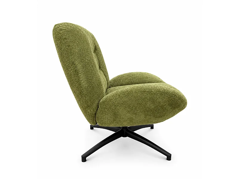 Fauteuil bas pivotant Ethan vert Takasit
