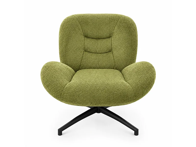Fauteuil bas pivotant Ethan vert Takasit