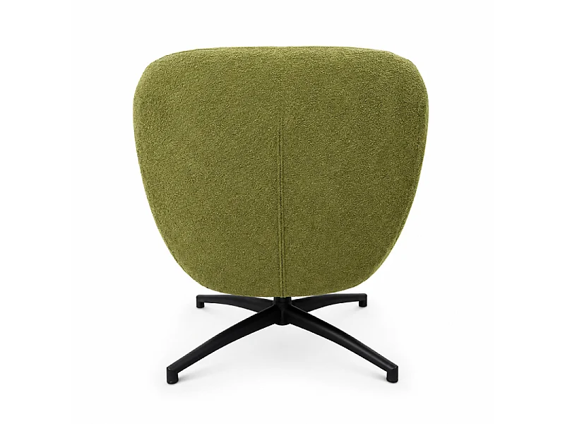 Fauteuil bas pivotant Ethan vert Takasit
