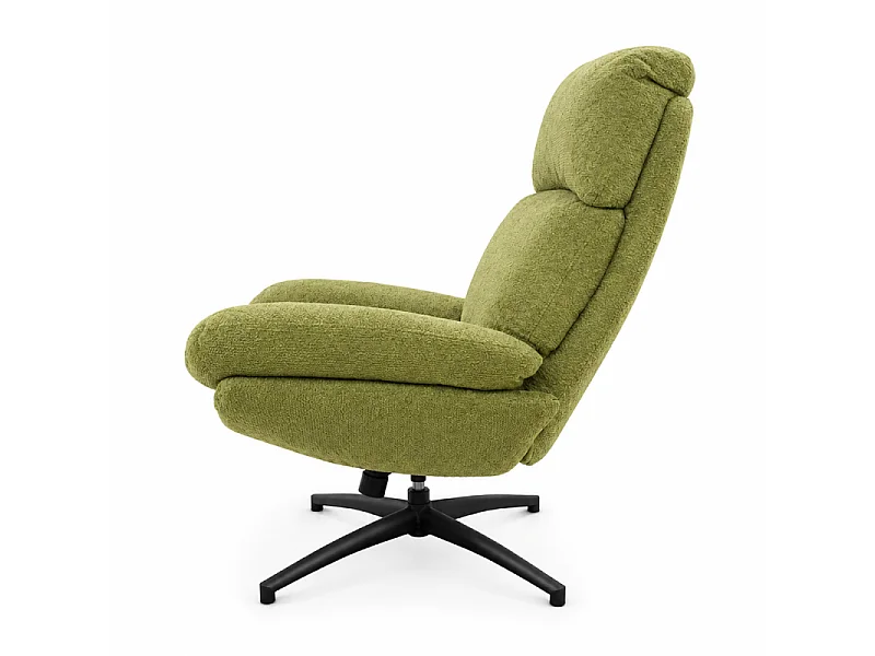 Fauteuil bas pivotant et inclinable Noam vert Takasit
