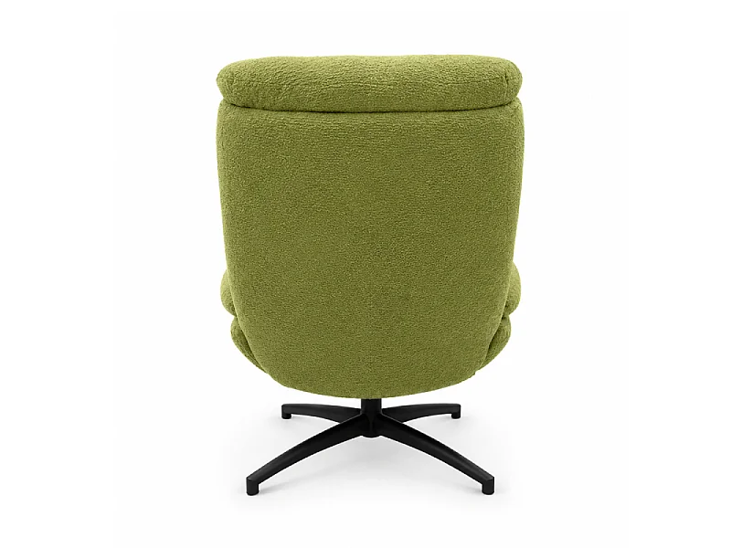 Fauteuil bas pivotant et inclinable Noam vert Takasit