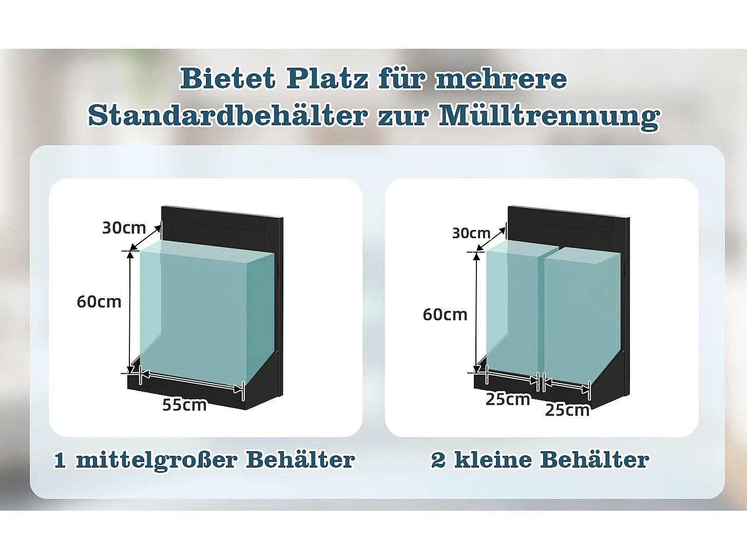Mobil køkkenø med nedfældbar top, USB/USB-C porte - 2 døre og 2 skuffer - 138 x 56/86 x 92 cm - MDF - Sort og naturlig