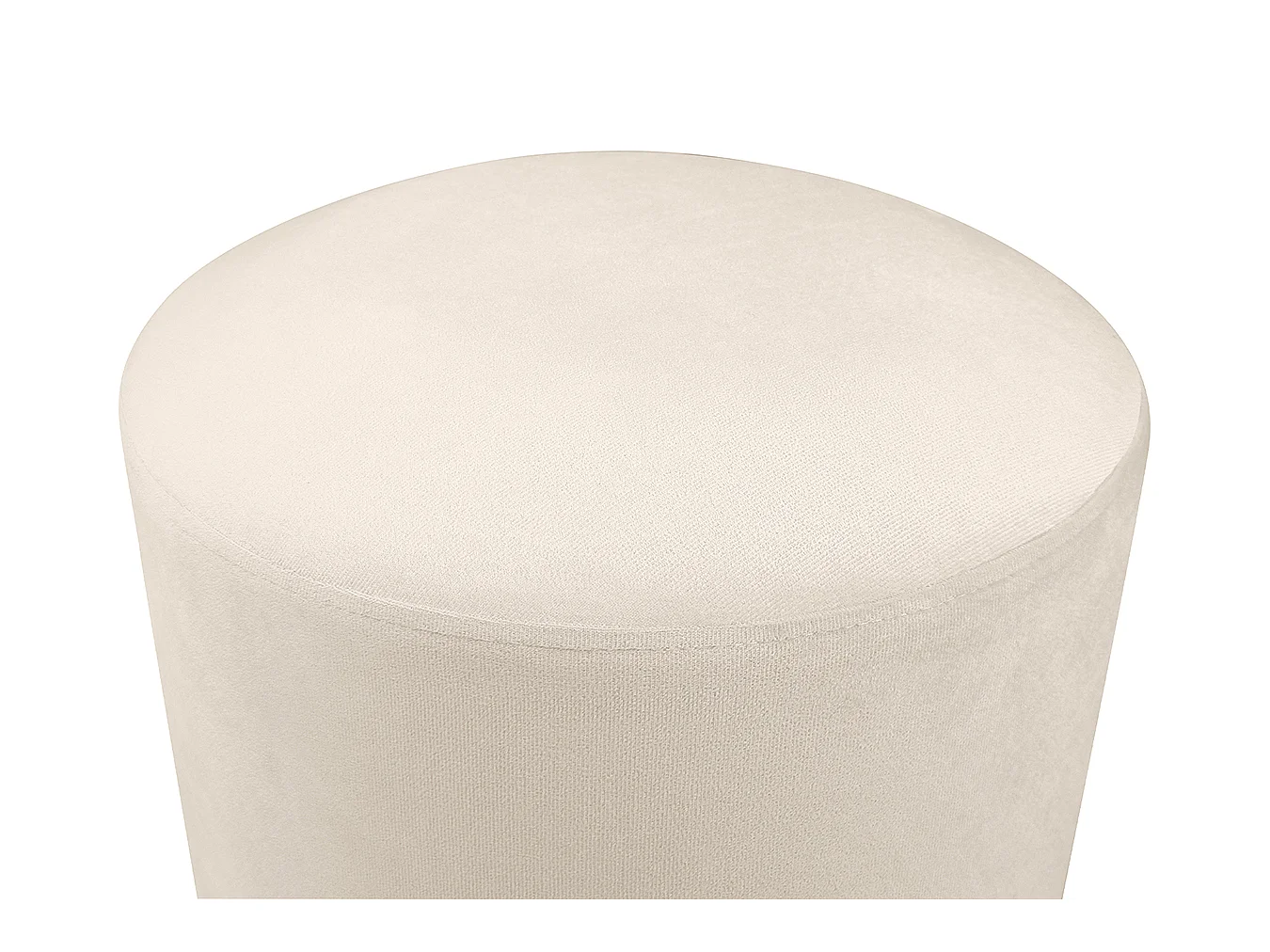 Pouf in velluto beige, poggiapiedi – Zivago