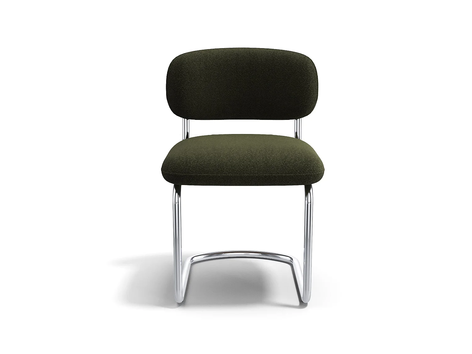 Lot de 2 chaises GIGI en bouclette kaki