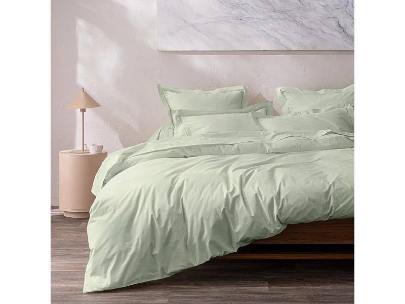 Taie d'oreiller percale de coton peigné "Julian" toutes dimensions Coton Pur
