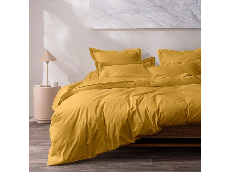 Taie d'oreiller percale de coton peigné "Julian" toutes dimensions Coton Pur