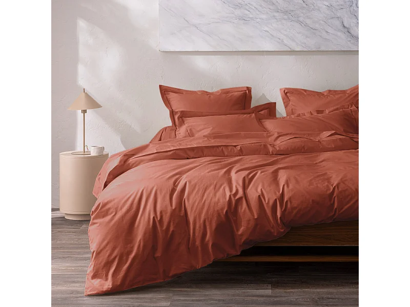 Taie d'oreiller percale de coton peigné "Julian" toutes dimensions Coton Pur