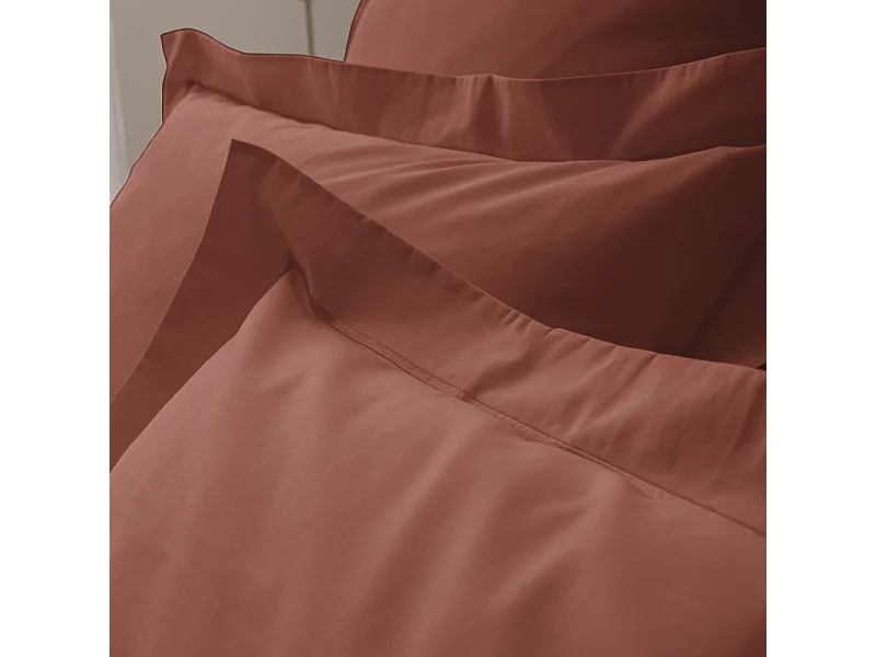 Taie d'oreiller percale de coton peigné "Julian" toutes dimensions Coton Pur
