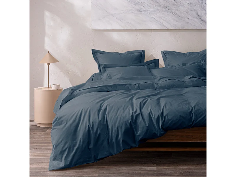 Taie d'oreiller percale de coton peigné "Julian" toutes dimensions Coton Pur