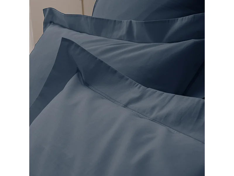 Taie d'oreiller percale de coton peigné "Julian" toutes dimensions Coton Pur