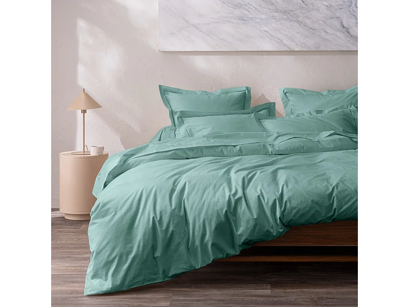 Taie d'oreiller percale de coton peigné "Julian" toutes dimensions Coton Pur