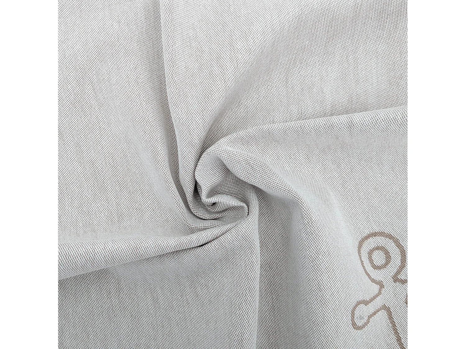 Lot de 2 torchons de cuisine toile 50x70 cm collection NAUTILUS marron