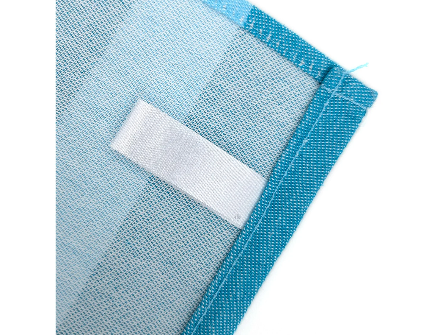 Lot de 2 torchons de cuisine toile 50x70 cm collection SEAFOOD bleu