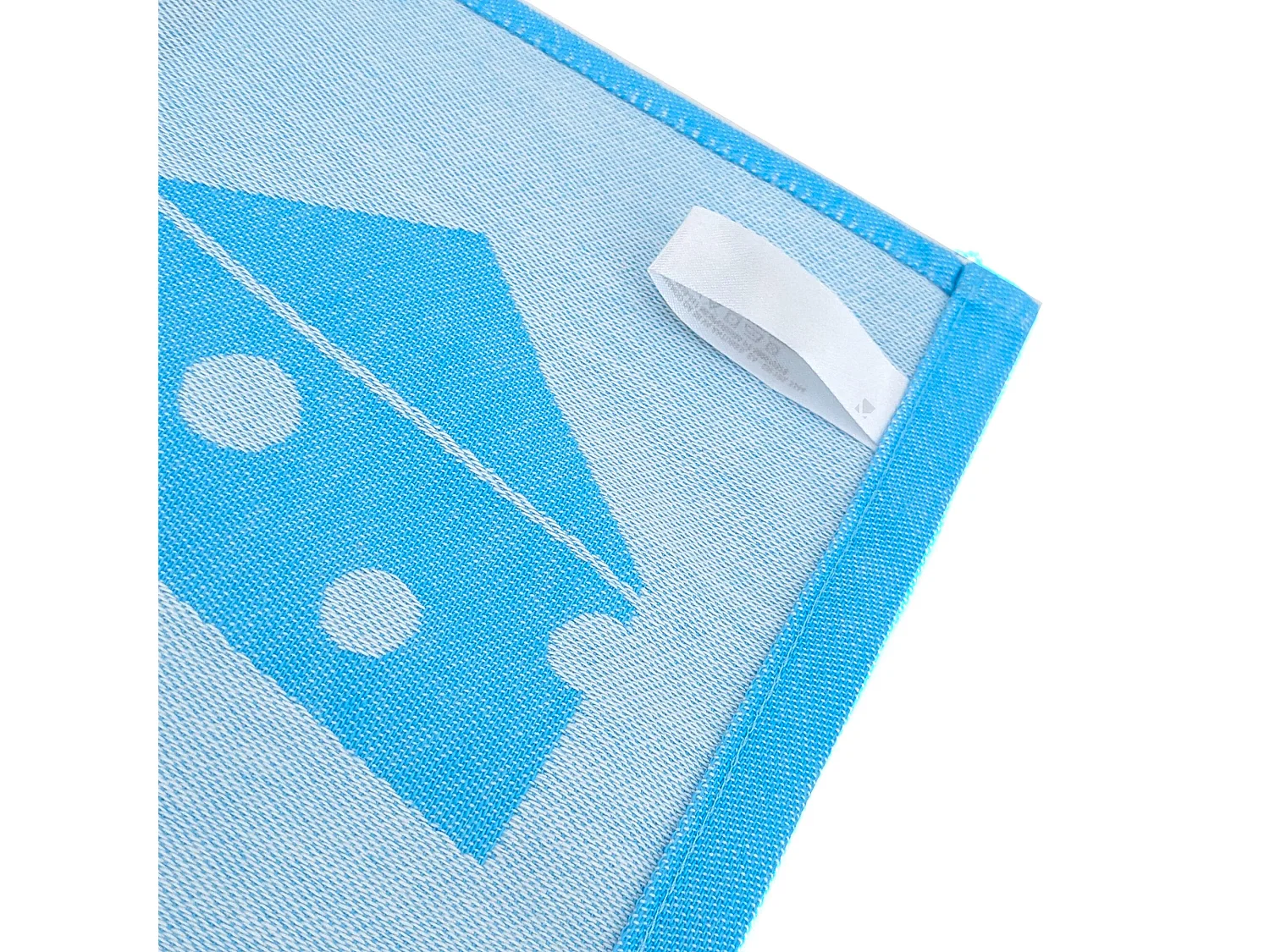 Lot de 2 torchons de cuisine toile collection BASKET 50x70 cm bleu