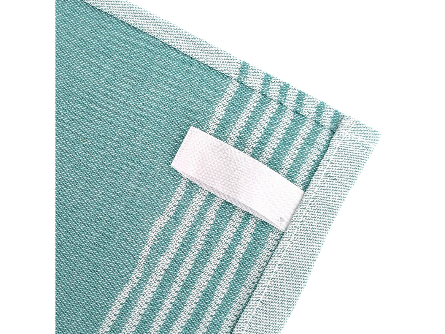 Lot de 2 torchons de cuisine toile 50x70 cm collection NAUTILUS vert