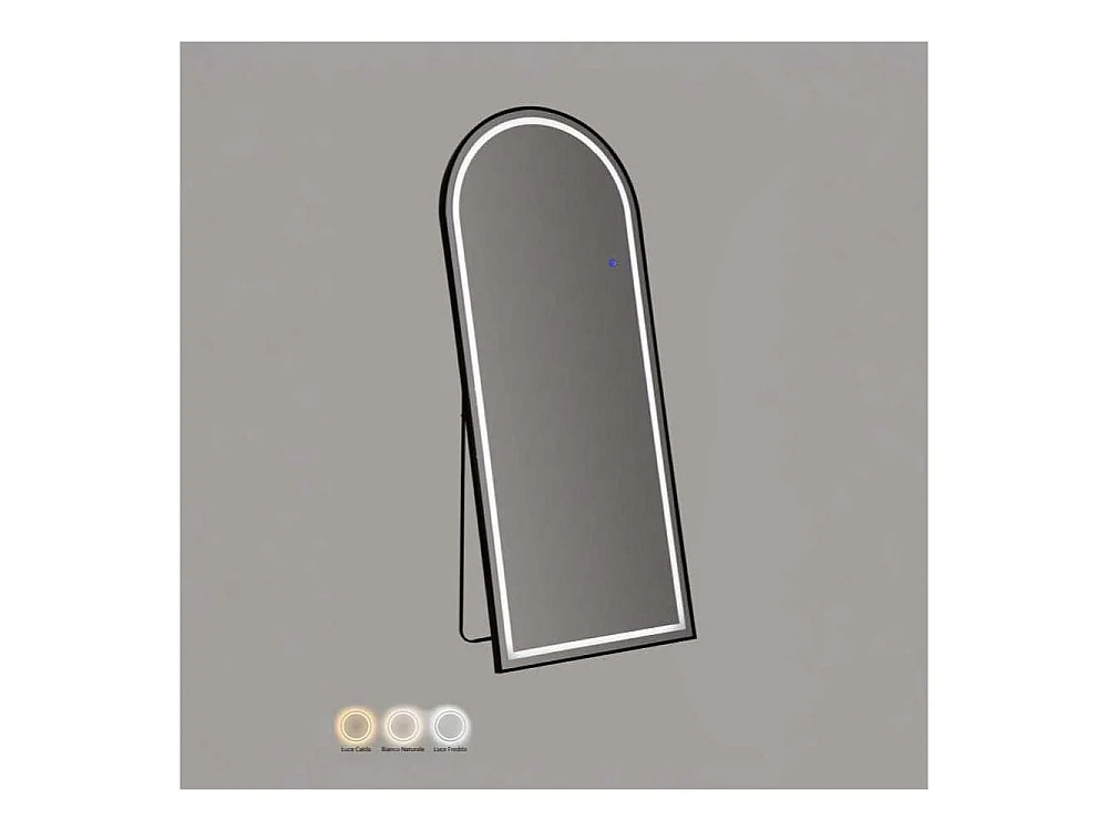 Bogenförmiger LED-Spiegel für Wand und Boden 70x170 Nocturne Arch