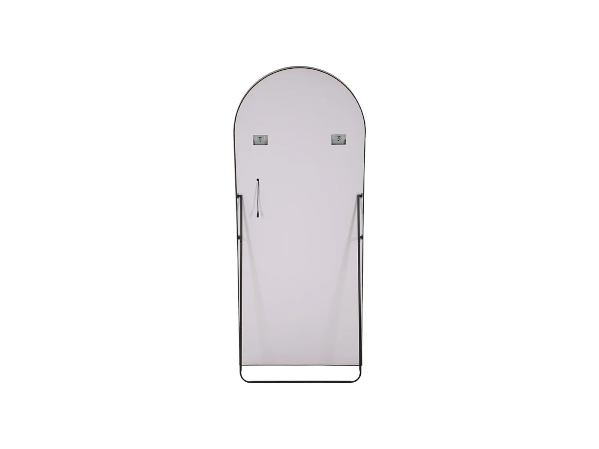 Miroir Arche LED sur Pied "Lumen" 170cm Noir