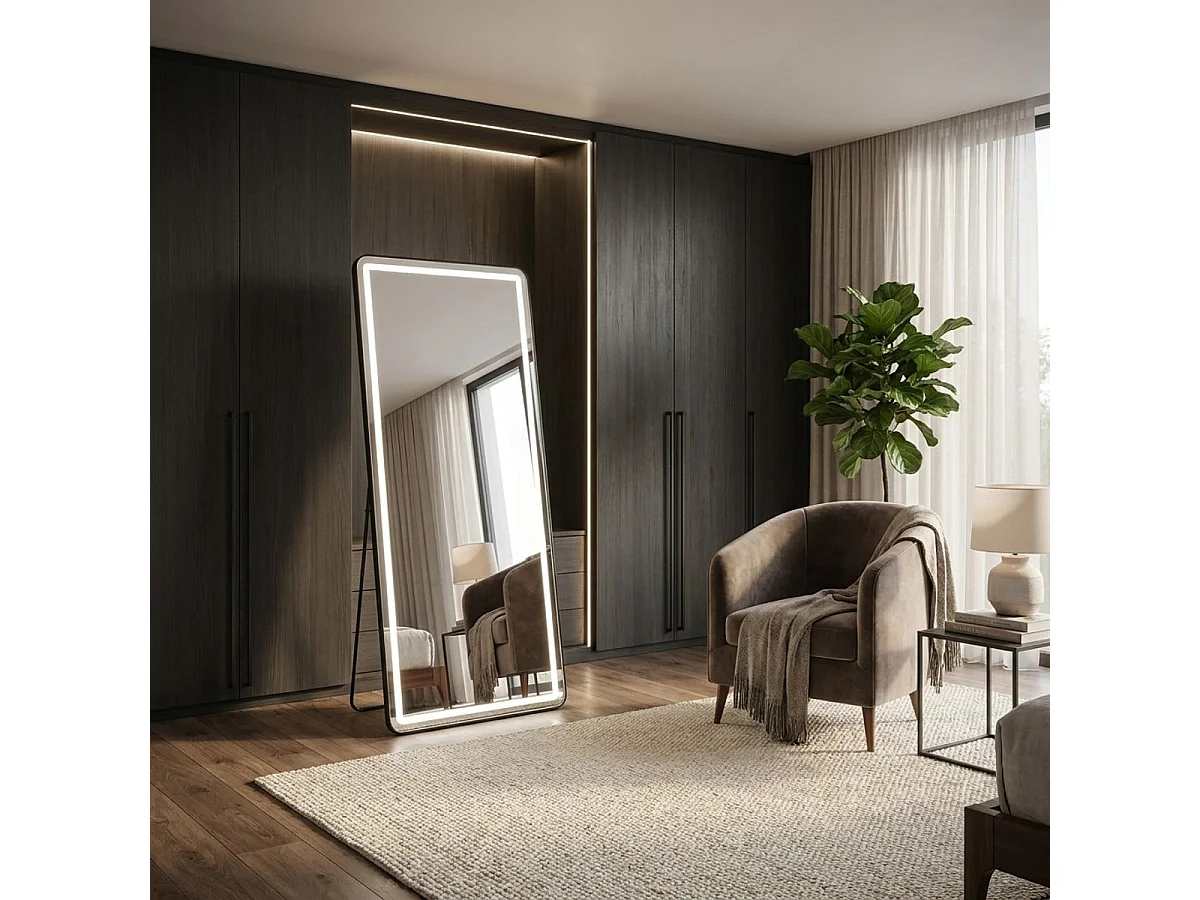 Stand- und Wandspiegel mit LED 70x170 Luminous Dual Elegance