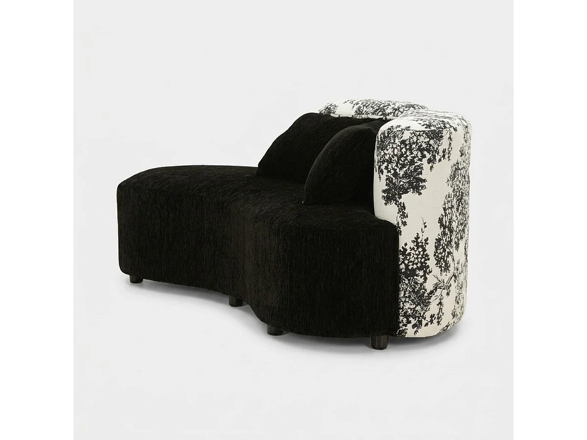 Polster-Chaiselongue-Sofa für das Wohnzimmer Okinawa Monochrome Haven