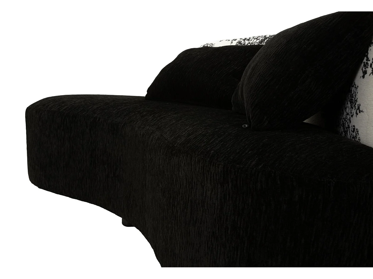 Sofá chaise longue acolchado para salón Okinawa Monochrome Haven