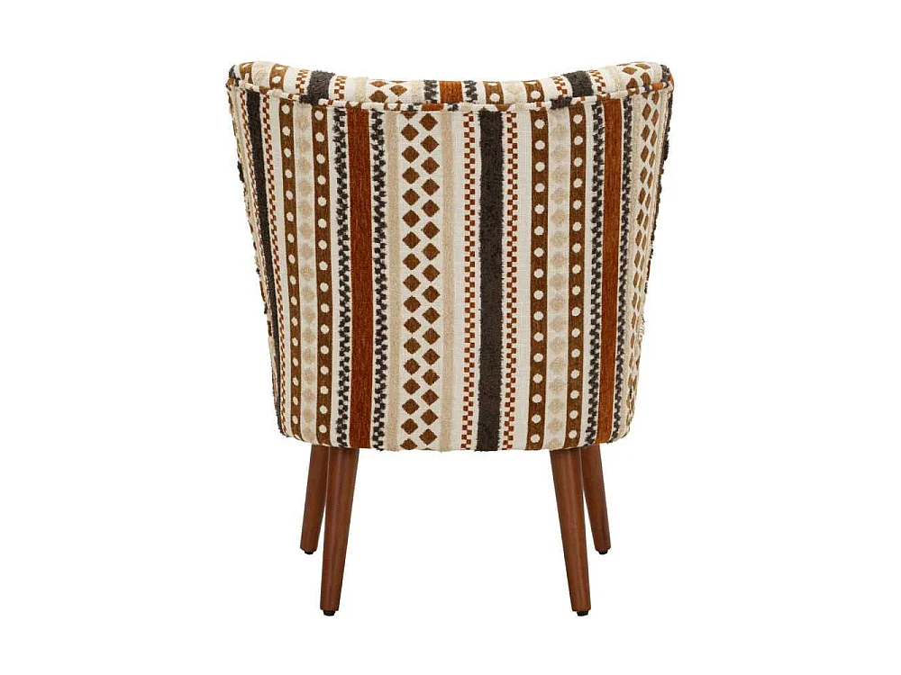 Gepolsterter Ethno-Sessel aus Polyester Mombasa Chromatic Retreat