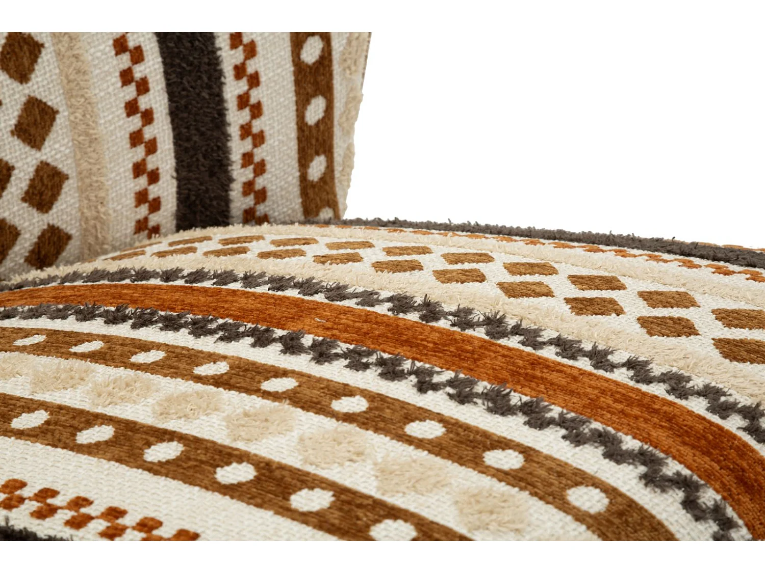 Fauteuil Design Ethnique "Tribu" 80cm Multicolore