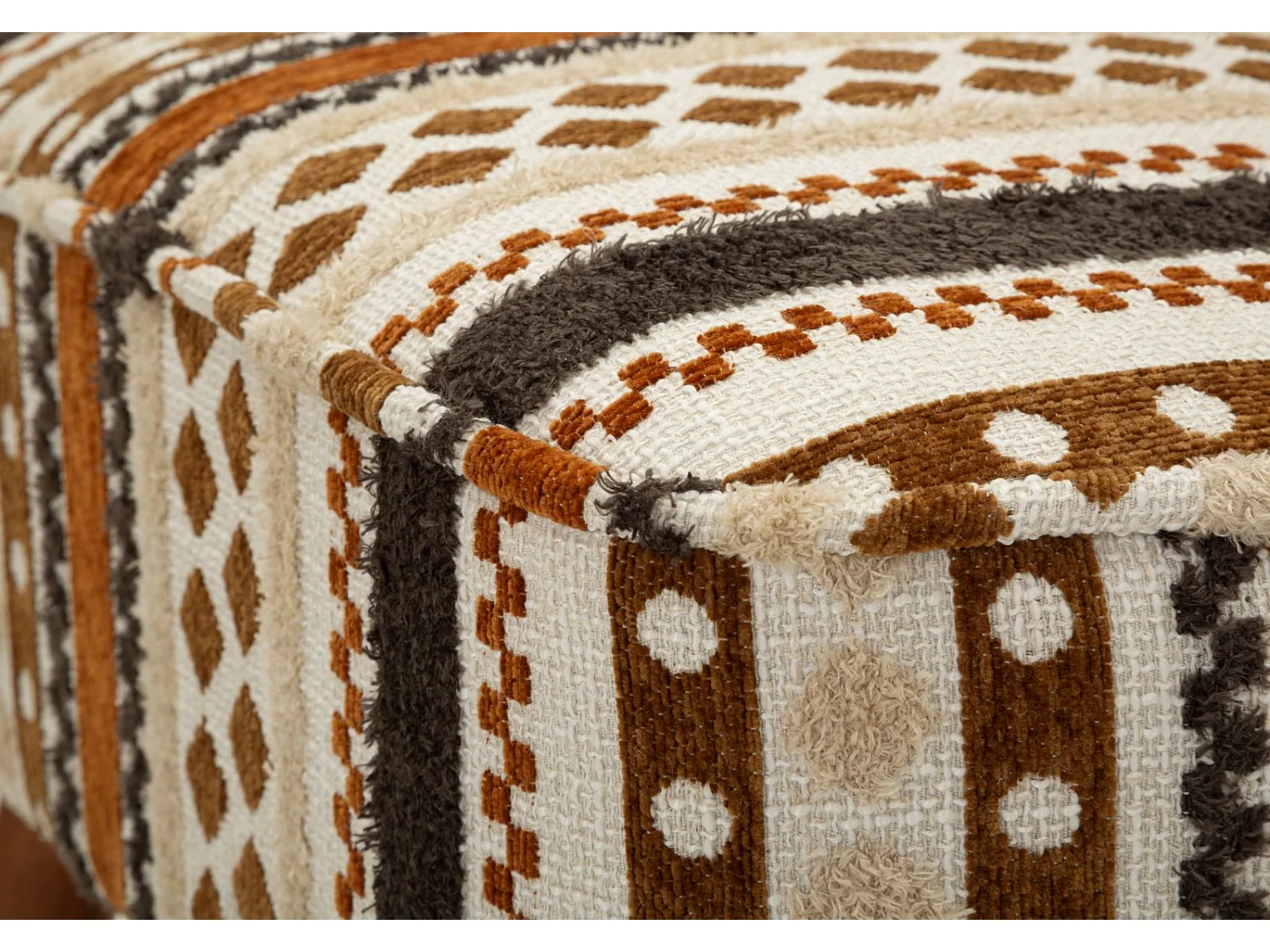 Fauteuil Design Ethnique "Tribu" 80cm Multicolore